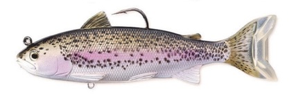 Livetarget Lures Trout (Adult) Swimbait Sinking Silver/Violet 16.5cm (71g)