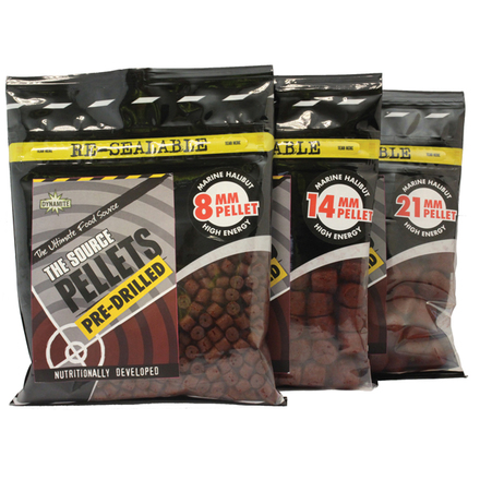 Dynamite Baits Pre-Drilled Pellets 'Source' (21mm)