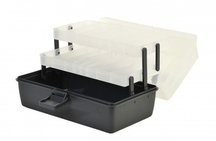 Shakespeare Cantilever Box 'Clear/Black' Viskoffer (30x17x14cm)