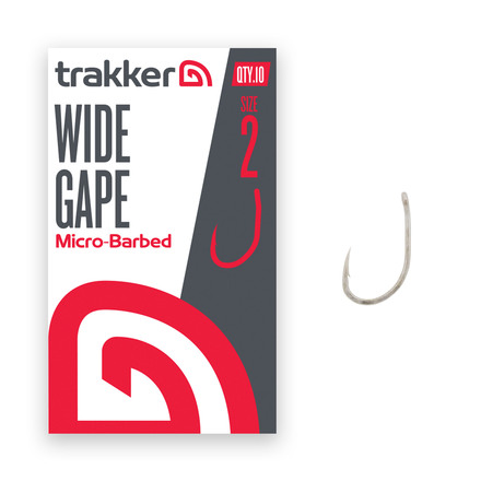 Trakker Wide Gape Hooks Micro Barbed (10pcs)