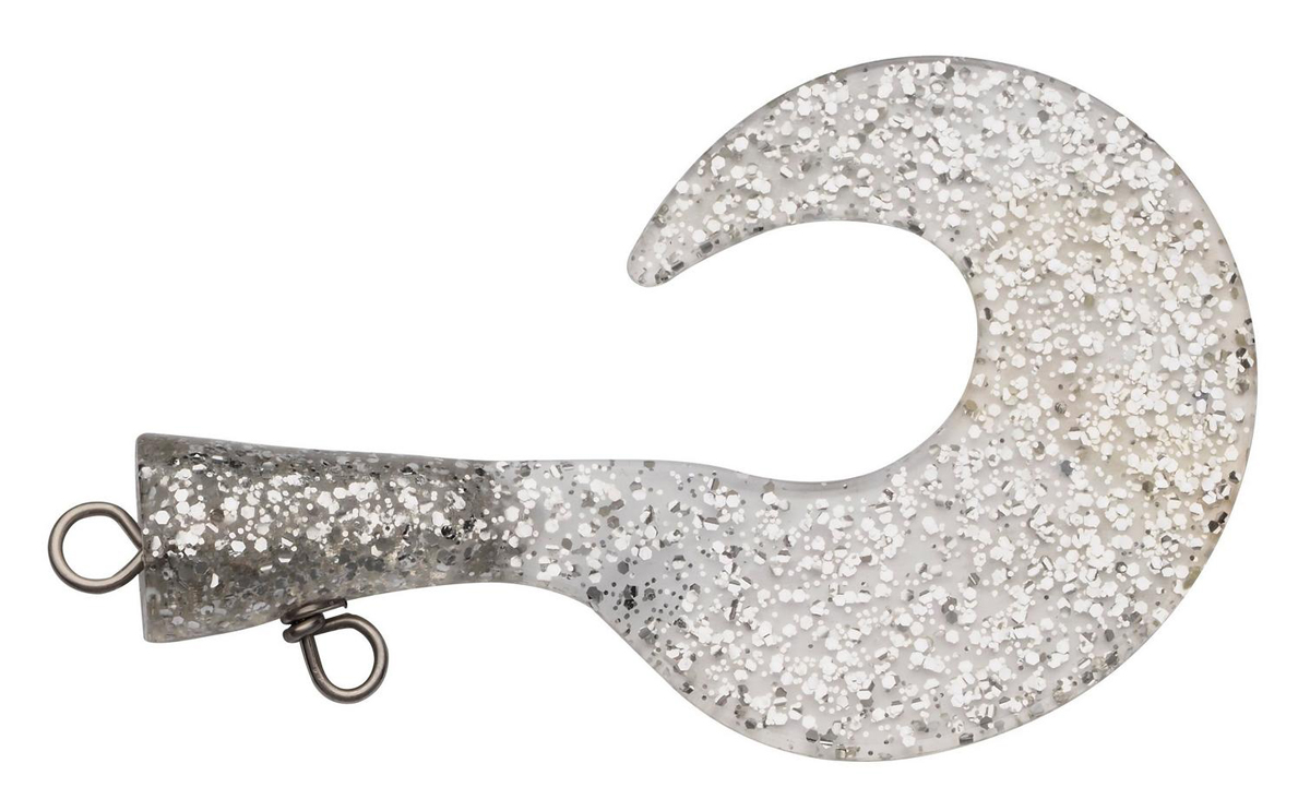 Abu Garcia Svartzonker McMio Spare Tail Big Silver Glitter 9,2cm (3 stuks)