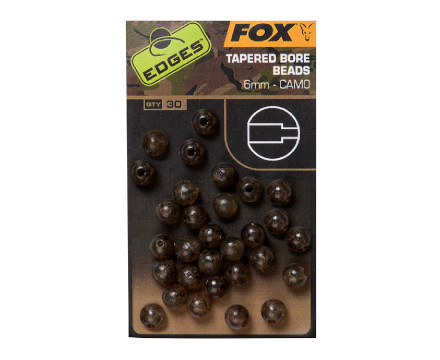Fox Edges Camo Tapered Bore Beads 6mm (30stuks)