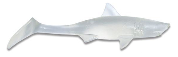 Shark Shad Lures Baby Shark 10cm (8 Stuks) - Crystal Clear