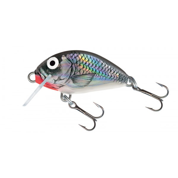 Salmo Tiny 3cm 2g Floating 0-0,3m Plug - Holographic Grey Shiner