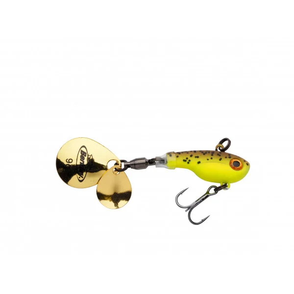 Berkley Pulse Spintail Brown Chartreuse (14g)