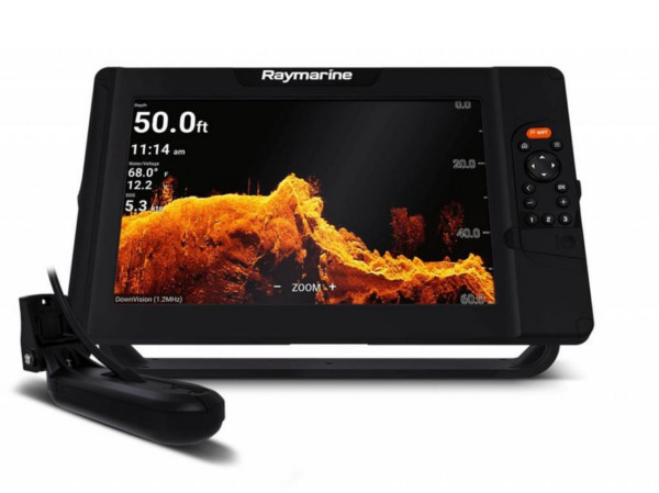 Raymarine Element 9 HV- 9" chart plotter with CHIRP Sonar, HyperVision, Wi-Fi & GPS, with HV-100 transducer, no card