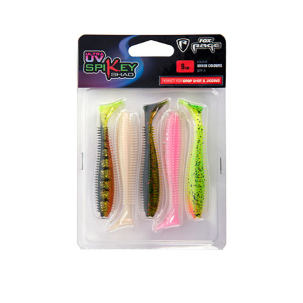 Fox Rage Spikey Shad UV Mixed Colour Pack 12cm (5stuks)