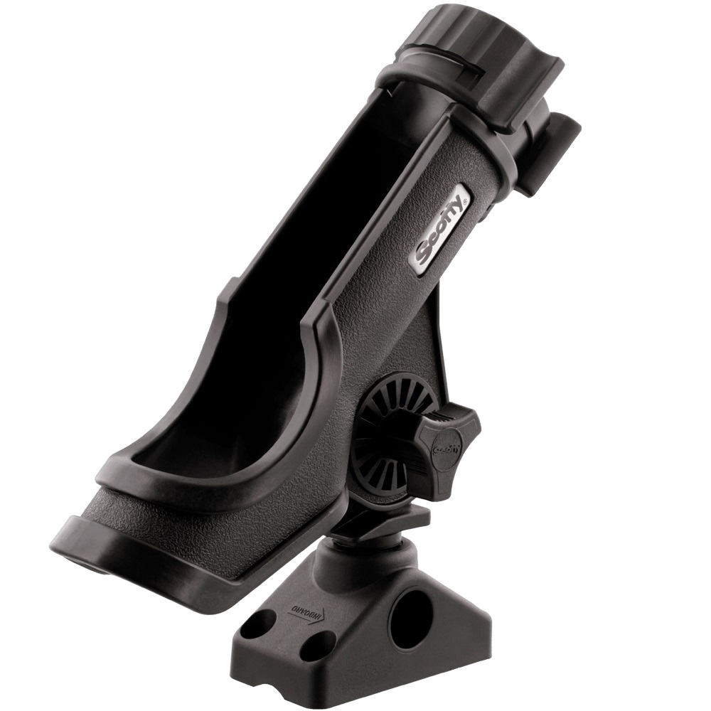 Scotty Powerlock Rod Holder Black W/ 0241 Side/Deck Mount (4 Stuks)