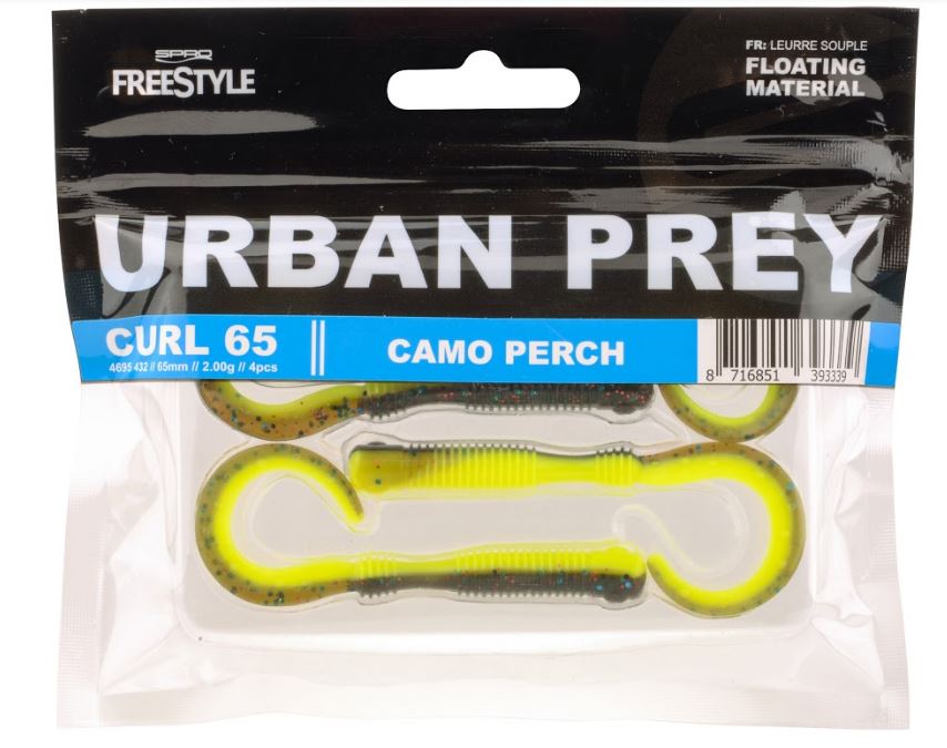 Spro FreeStyle Urban Prey Curl 55 Glitter Roach 5,5cm (5 stuks)