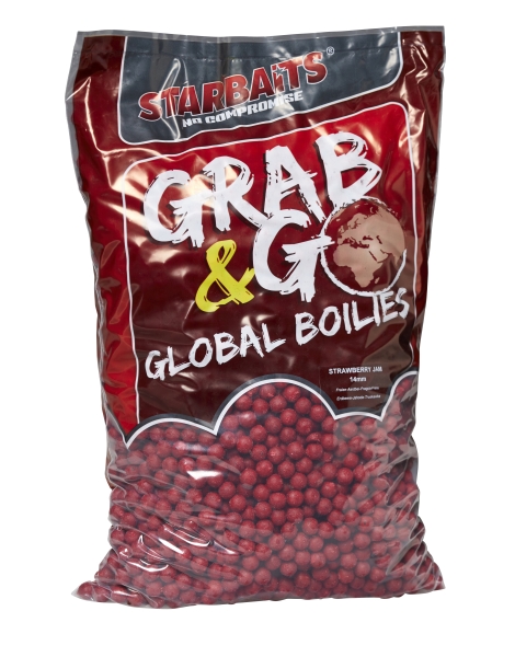 Starbaits G&G Global Strawberry Jam Boilies 14mm (10kg)