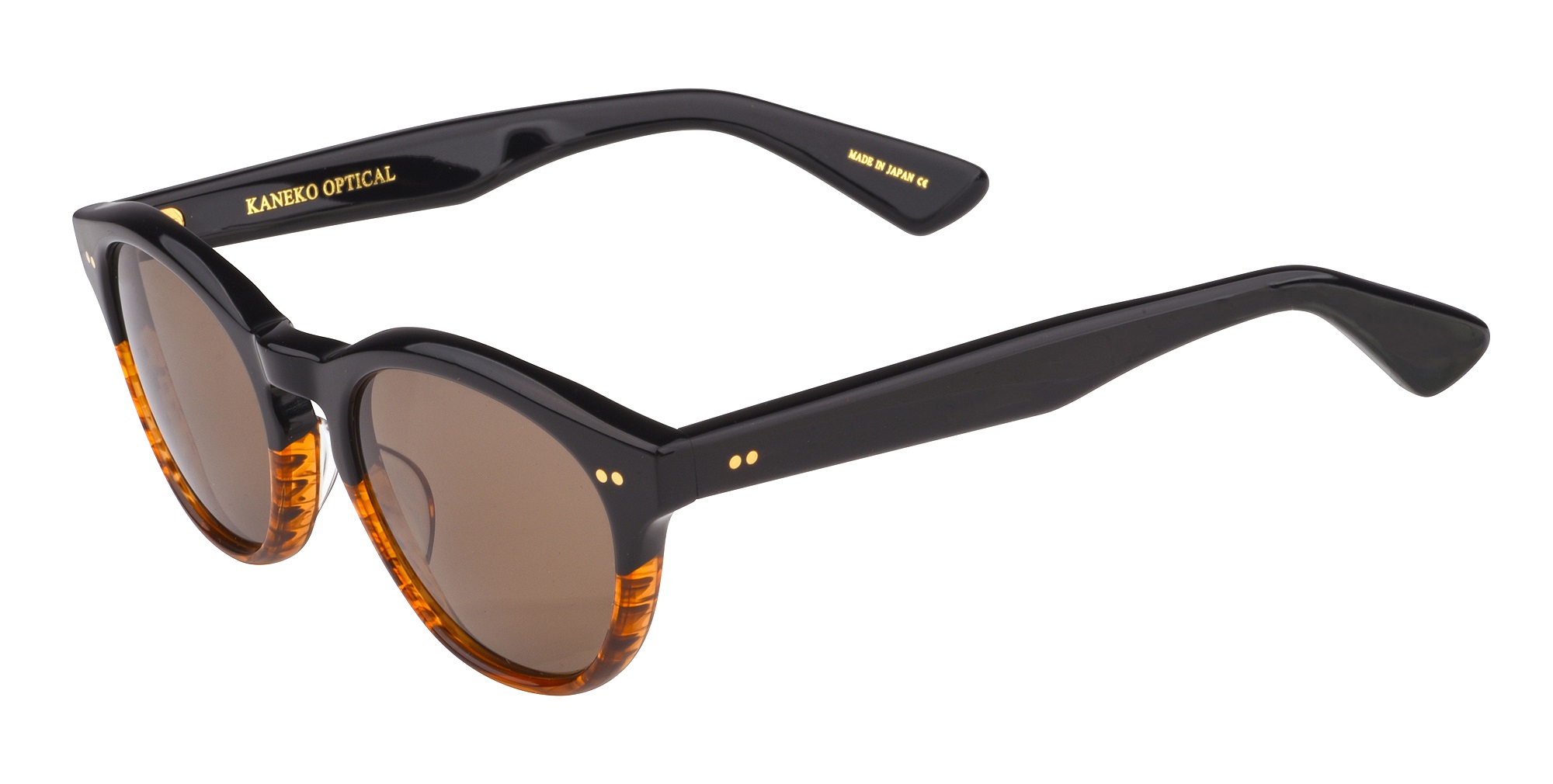 Kaneko Sunglasses KC68/CR39 Black Half/Brown