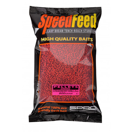 Spro Speedfeed Strawberry Krill Power Pellets 2mm (800g)