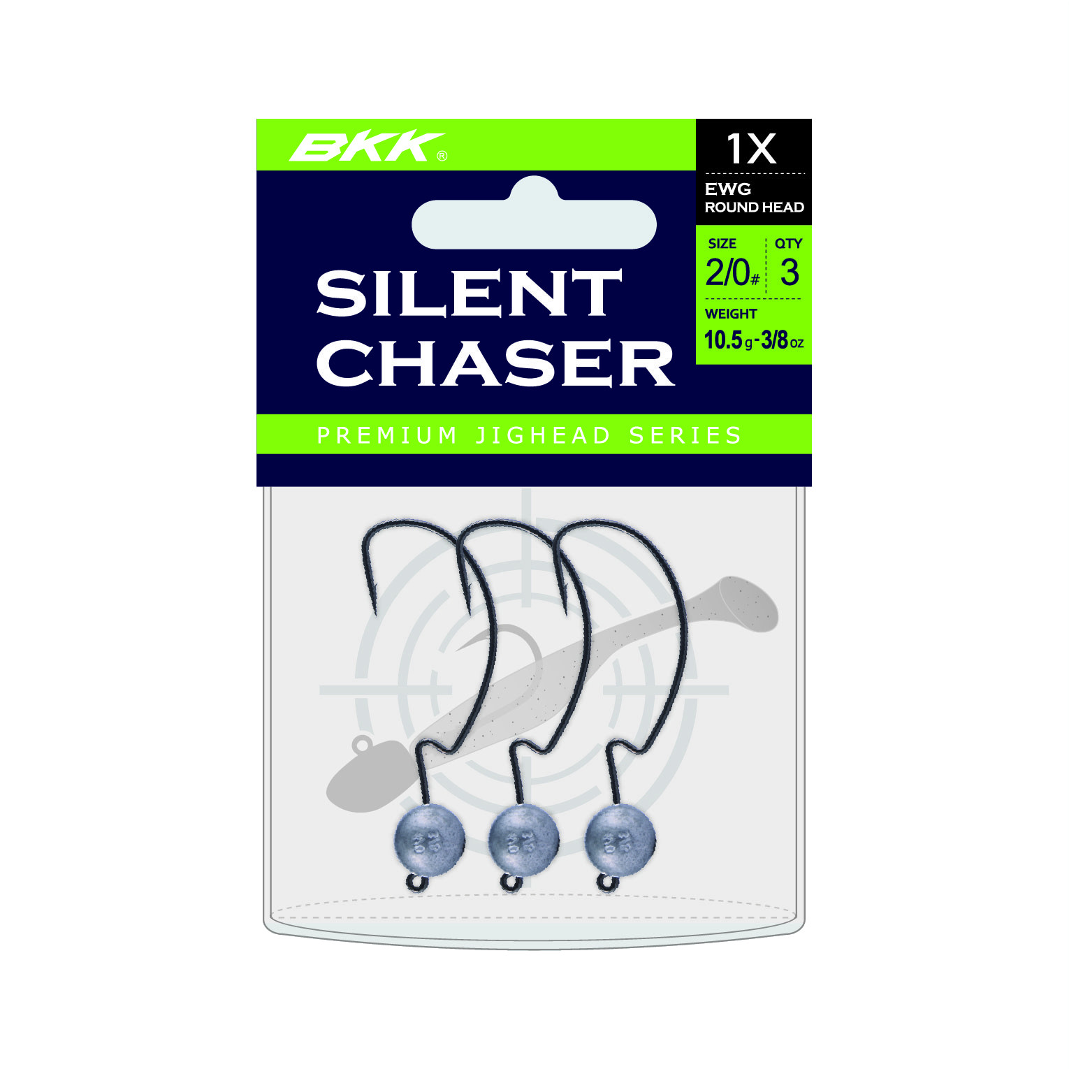 BKK Silent Chaser 1X EWG Round Head Loodkop #2/0