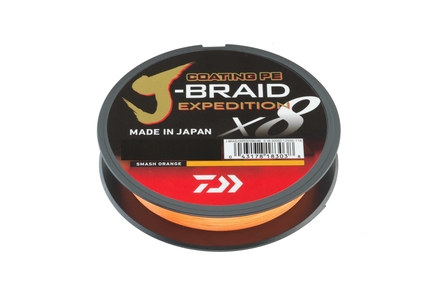 Daiwa J-Braid Expedidtion X8 Gevlochten Lijn Smash Orange (3000m)