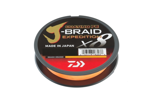 Daiwa J-Braid Expedidtion X8 Gevlochten Lijn Smash Orange (3000m)