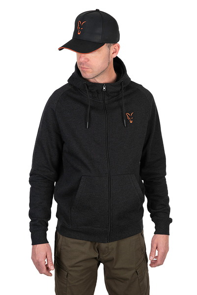 Fox Collection LW Hoody Black & Orange Vis Trui