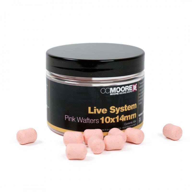 CC Moore Live System Pink Dumbell Wafters 10x14mm (65g)