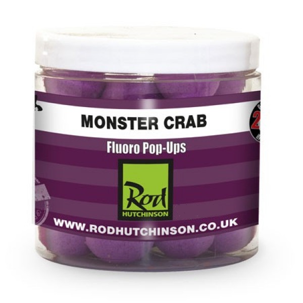 Rod Hutchinson Fluoro Pop Up Boilie 'Monster Crab' 15mm (150ml)
